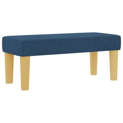 Box Spring krevet s madracem i klupom plave boje 90x200 cm tkanina Cijena