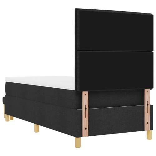 okvir kreveta s oprugama i madracem Crna 100x200 cm Tkanina Cijena
