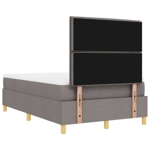 Box Spring Krevet s Madracem i Klupom Taupe 120x200 cm Tkanina Cijena