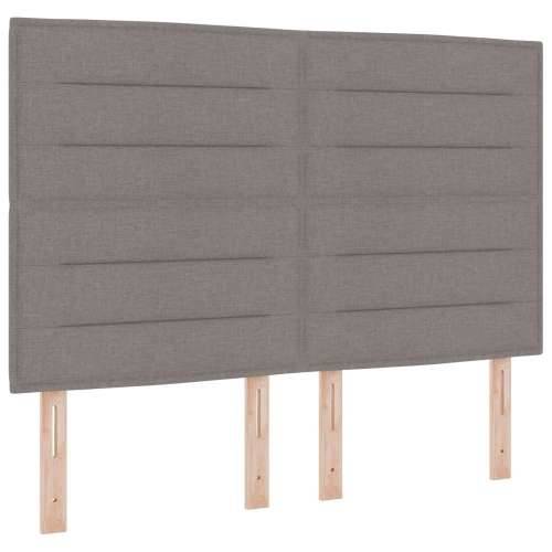 Krevet s box springom s madracem i klupom Taupe 160x200 cm Tkanina Cijena