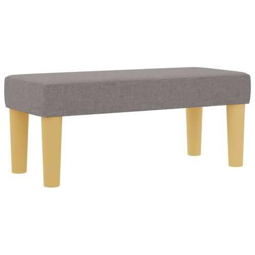 Box Spring Krevet s Madracem i Klupom Taupe 90x200 cm Tkanina Cijena