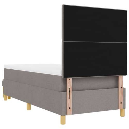 Box Spring Krevet s Madracem i Klupom Taupe 90x200 cm Tkanina Cijena