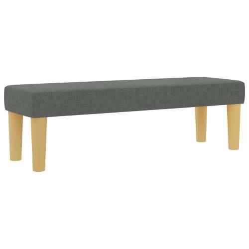 Box Spring Krevet s Madracem i Klupom Tamno Siva 120x200 cm Tkanina Cijena
