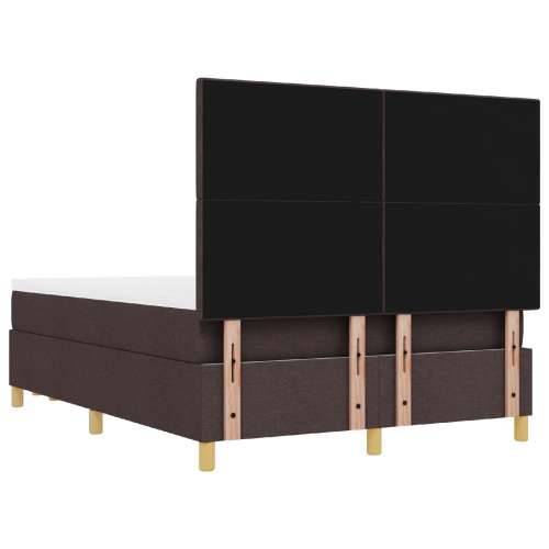 Krevet s Box Springom i Madracem & Klupom Tamnosmeđi 140x190 cm Tkanina Cijena