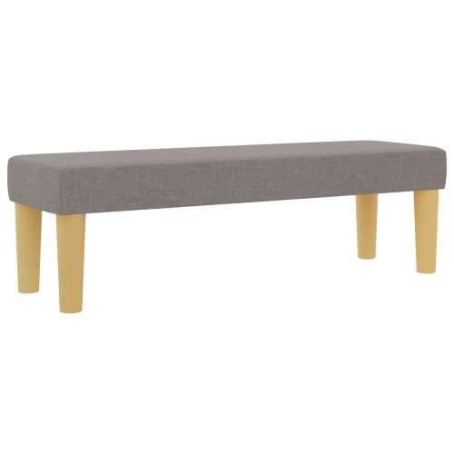 Box Spring Krevet s Madracem i Klupom Taupe 140x190 cm Tkanina Cijena