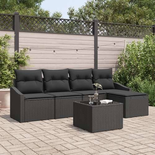 Set vrtnih sofa od 6 komada s jastucima bež poliratan Cijena