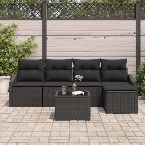 Set vrtnih sofa od 6 komada s jastucima bež poliratan Cijena