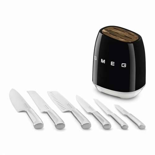 Set Kuhinjskih Noževa i Stalak Smeg KBSF02BL Cijena