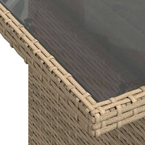 Set vanjskih sofa od 7 dijelova s jastucima Bež Poly Rattan Cijena