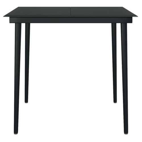 Vrtna garnitura - 3-dijelni vrtni blagovaonski set s jastucima poliratan i staklo - Smeđa 80 x 80 x 74 cm 2 Cijena