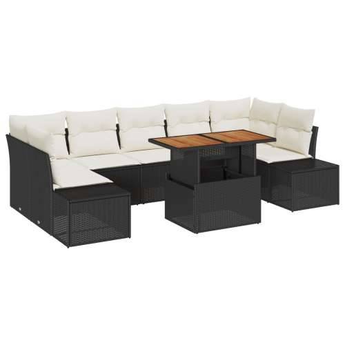Vrtni Sofa Set 8 dijelova Krem Ratan Sofa na otvorenom za 4 osobe Cijena