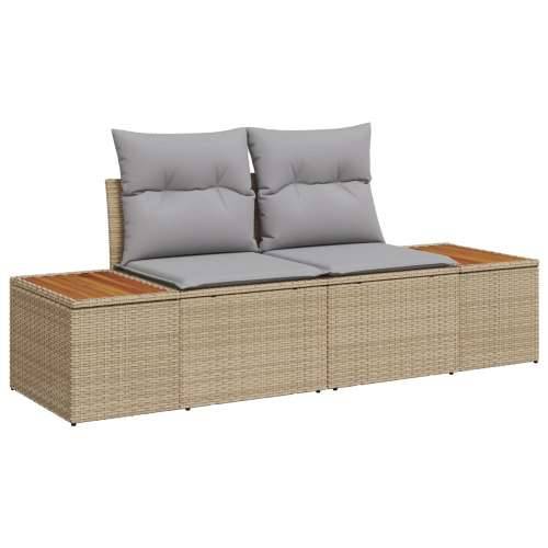 vrtni sofa set Set od 5 Bež i siva Ratan i poliester jastučić Cijena