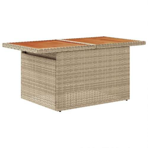 vrtni sofa set Set od 5 Bež i siva Ratan i poliester jastučić Cijena