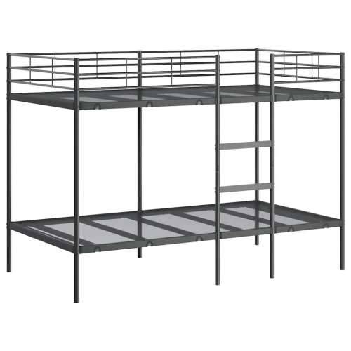 Krevet na kat bez madraca crni 107x203 cm čelik - Crna 107 x 203 cm Cijena