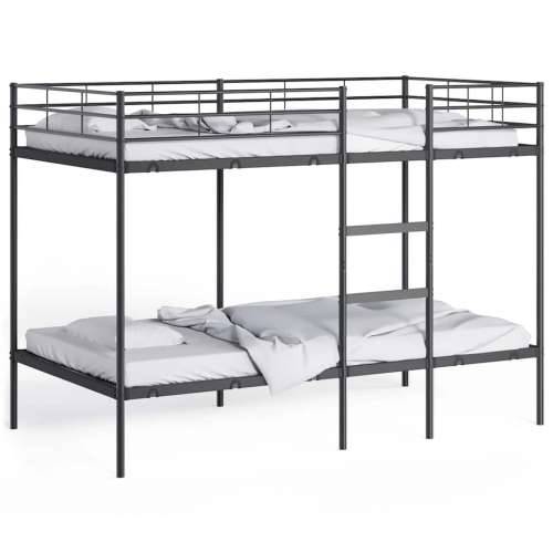 Krevet na kat bez madraca crni 107x203 cm čelik - Crna 107 x 203 cm Cijena