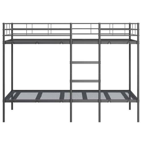 Krevet na kat bez madraca crni 107x203 cm čelik - Crna 107 x 203 cm Cijena
