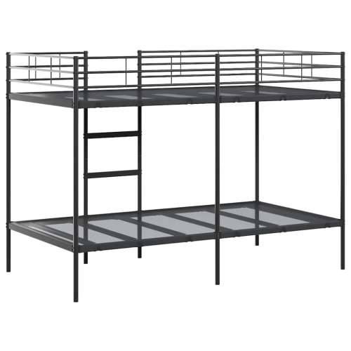Krevet na kat bez madraca crni 107x203 cm čelik - Crna 107 x 203 cm Cijena