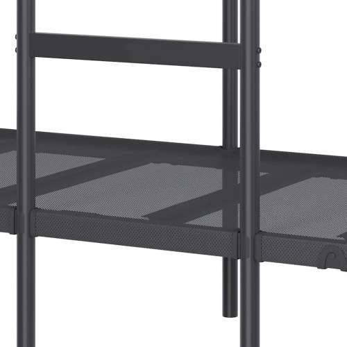 Krevet na kat bez madraca crni 107x203 cm čelik - Crna 107 x 203 cm Cijena