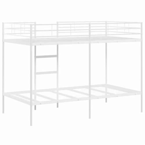 Krevet na kat bez madraca bijeli 100x200 cm čelik - Bijela 100 x 200 cm Cijena