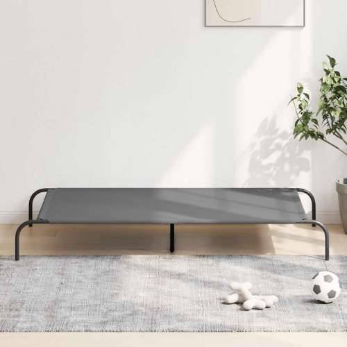 Povišeni krevet za pse sivi 150x90x20 cm Oxford tkanina i čelik - Siva 150 x 90 cm oxford fabric Cijena