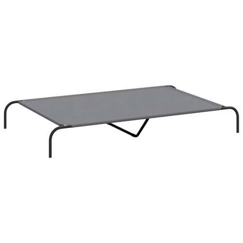 Povišeni krevet za pse sivi 150x90x20 cm Oxford tkanina i čelik - Siva 150 x 90 cm oxford fabric Cijena