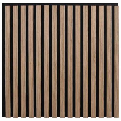 Akustične zidne ploče 2 kom letvice 60,5x60 cm hrastov furnir - Smeđa 1 Cijena