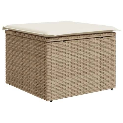 Vrtni Sofa Set Set od 7 Bež Ratan, Poliester Vrtni Sofa Set Cijena