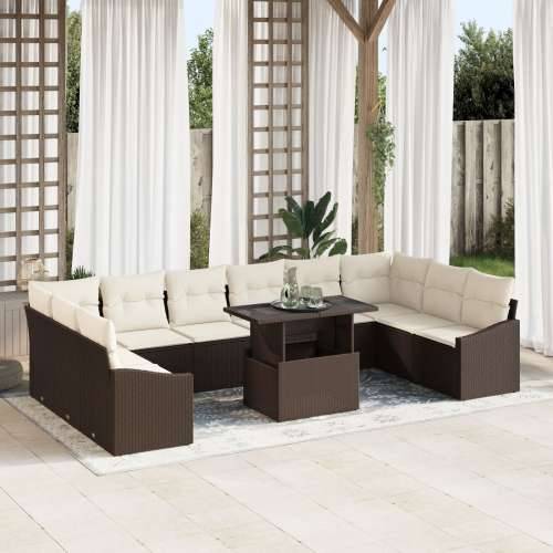 vrtni sofa set Set od 11 Bež Ratan vrtni sofa set Pravokutni Cijena