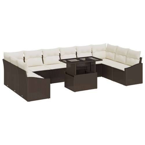 vrtni sofa set Set od 11 Bež Ratan vrtni sofa set Pravokutni Cijena