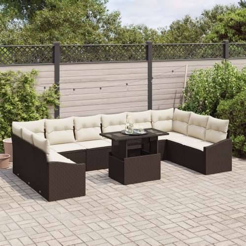 vrtni sofa set Set od 11 Bež Ratan vrtni sofa set Pravokutni Cijena
