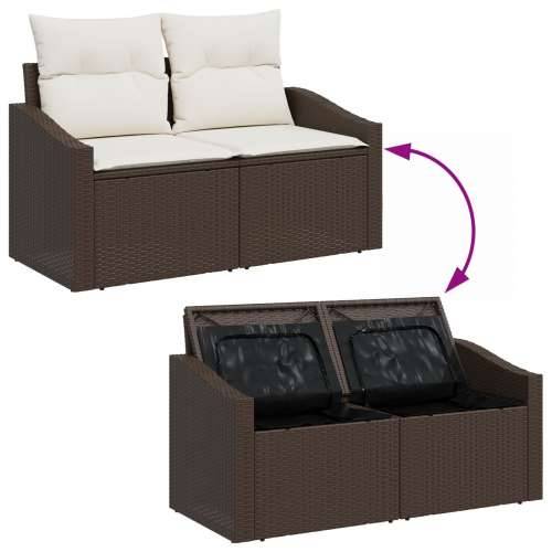 vrtni sofa set Set od 11 Bež Ratan vrtni sofa set Pravokutni Cijena