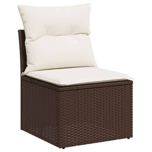 Vrtni sofa set Set od 7 Smeđa Ratan, Poliester Vrtni sofa set Cijena