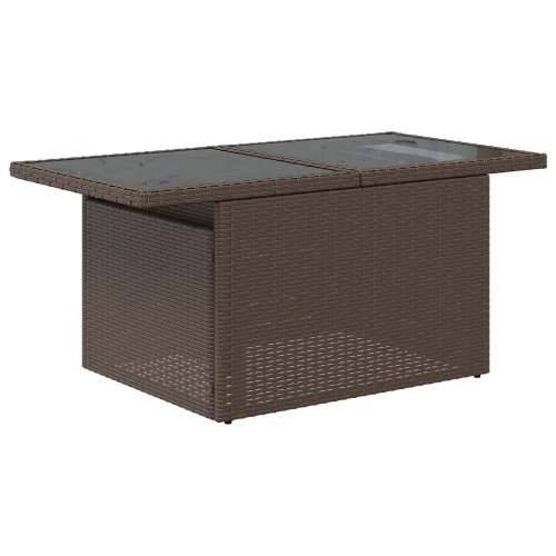 Vrtni sofa set Set od 7 Smeđa Ratan, Poliester Vrtni sofa set Cijena