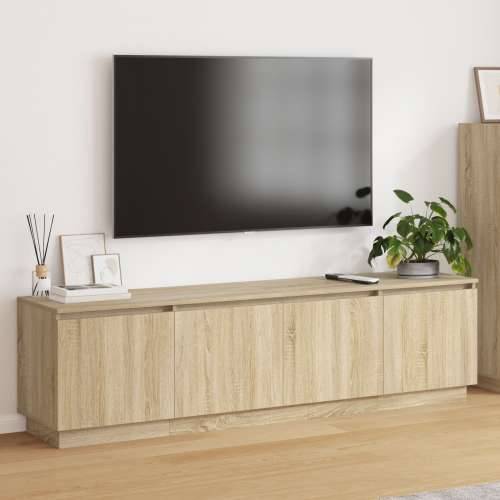 TV ormarić s LED osvjetljenjem Sonoma hrast 180x38x49 cm Konstruirano drvo Cijena