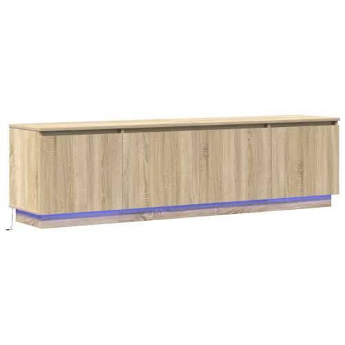 TV ormarić s LED osvjetljenjem Sonoma hrast 180x38x49 cm Konstruirano drvo Cijena