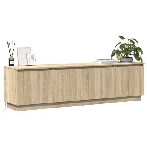 TV ormarić s LED osvjetljenjem Sonoma hrast 180x38x49 cm Konstruirano drvo Cijena