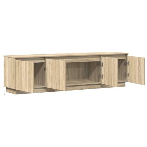 TV ormarić s LED osvjetljenjem Sonoma hrast 180x38x49 cm Konstruirano drvo Cijena
