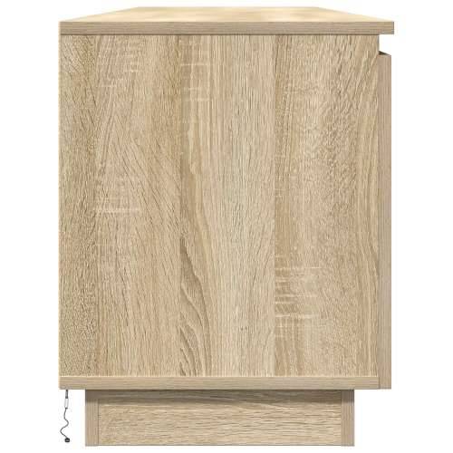 TV ormarić s LED osvjetljenjem Sonoma hrast 180x38x49 cm Konstruirano drvo Cijena