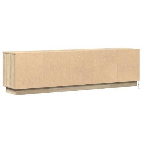 TV ormarić s LED osvjetljenjem Sonoma hrast 180x38x49 cm Konstruirano drvo Cijena