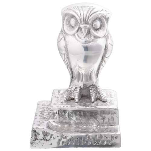 Držači za knjige 2 kom Silver 12x9x19 cm Aluminij Sova Cijena