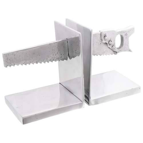 Držači knjiga 2 kom Srebrna 11x14x17,5 cm Aluminij Saw Cijena