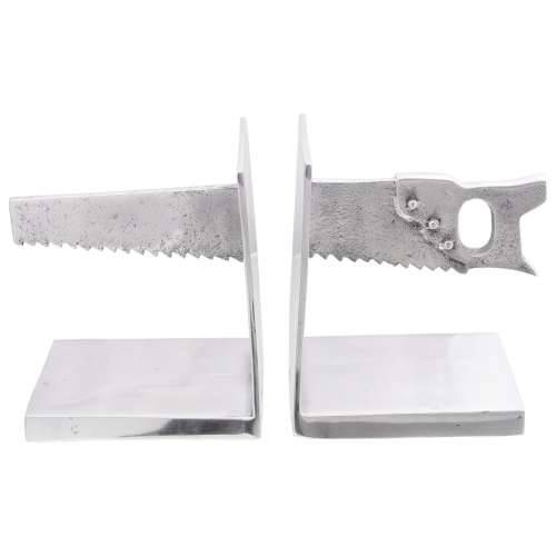 Držači knjiga 2 kom Srebrna 11x14x17,5 cm Aluminij Saw Cijena