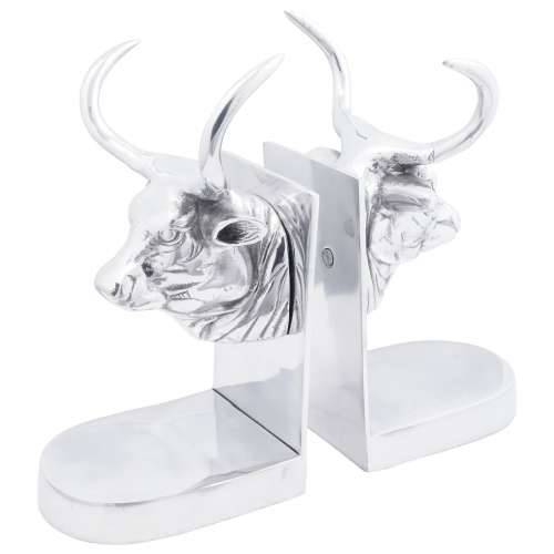 Držači za knjige 2 kom Srebrni 17x15x27 cm Aluminij Bull Cijena