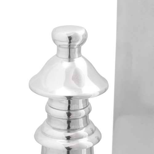 Držači za knjige 2 kom Srebrna 11x12x19,5 cm Aluminij Chess Cijena