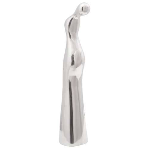 Skulptura Srebrna 10x16x49 cm Aluminij Cijena