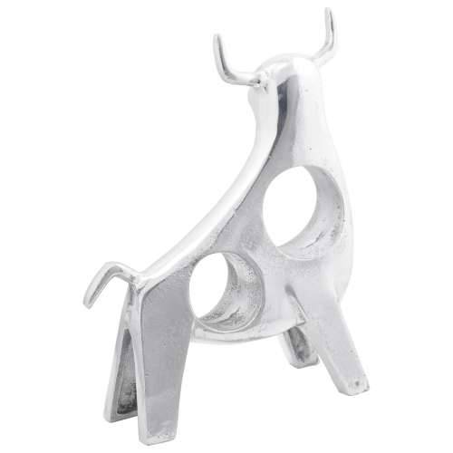 Skulptura Bika Srebrna 22x9,5x34 cm Aluminij Cijena