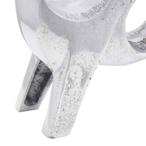 Skulptura Bika Srebrna 22x9,5x34 cm Aluminij Cijena