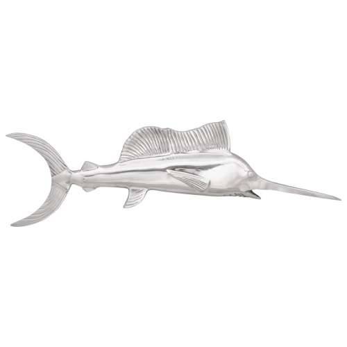 Zidna dekoracija ribarskog mača Srebrna 91x8x26 cm Aluminij Cijena