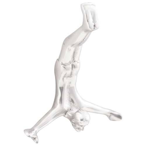 Skulptura Srebrna 22x8x25 cm Aluminijski Padajući Čovjek Cijena