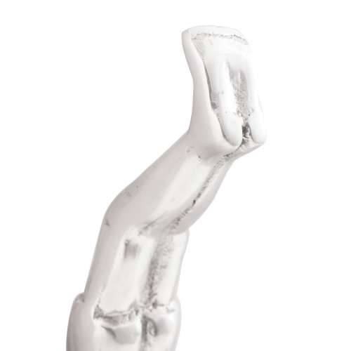 Skulptura Srebrna 22x8x25 cm Aluminijski Padajući Čovjek Cijena